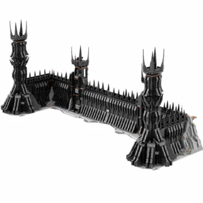 Modubrix Mocs Building Block UCS Black Gate of Mordor Set Bricks Toys Kits - Image 1 of 4
