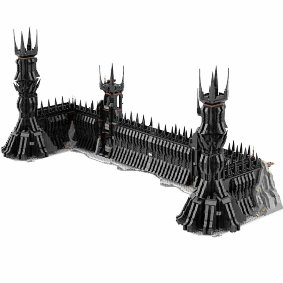 Modubrix Mocs Building Block UCS Black Gate of Mordor Set Bricks Toys Kits - Image 1 of 4