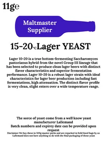 Maltmaster 15-20°C Lager YEAST 11g℮ - Picture 1 of 1
