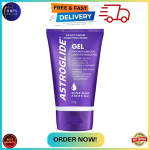Astroglide Water Based Personal Lubricant Sex Gel for Couples, Men and Women 4oz - Picture 1 of 13