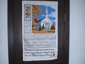 Vintage Old Stone Mill, Inc. 1980 Calendar God Grant Me the Serenity... Nice - Picture 1 of 2