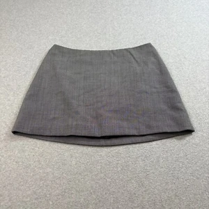 Bebe Mini Skirt Women 12 Gray Whimsy Goth Academia Grunge Heritage Y2K Made USA - Picture 1 of 6