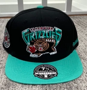 Vancouver Grizzlies Hat Hardwood Classics Mitchell & Ness Dynasty Fit Size 7 3/8 - Picture 1 of 4