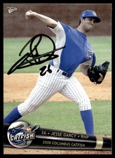 2008 Multi Ad Jesse Darcy Columbus Catfish IP Autograph Baseball Card