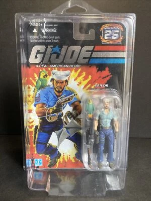 NUEVO G.I. Joe 25 Aniversario Marinero Código Nombre Naufragio Tiburón Tatuaje Variante Foto 1 de 4