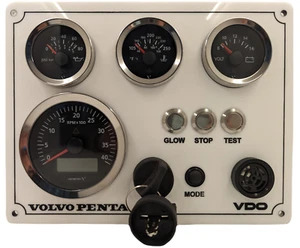 Volvo Penta Marine Engine Panel - VDO Cockpit Gauges - Bild 1 von 2