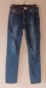 Hudson Skinny Jeans Ankle CPSIA 2008 Distressed Medium Wash Girls Size 14 - Picture 1 of 4