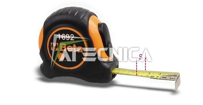 FLESSOMETRO METRO PORTATILE BETA TOOLS 1692/2 1692 LUNGHEZZA 2 M LARGHEZZA 16 MM - Immagine 1 di 1