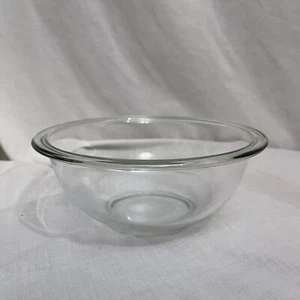 Pyrex  1.5L Round Flat Rim Small Clear Mixing Bowl #323  24 No Cover 8.5" Dia G2 - Picture 1 of 11