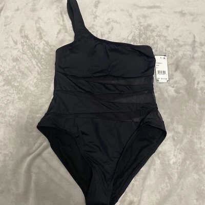 Nuevo con etiquetas Traje de baño Kenneth Cole New York 1 pieza Una pieza Malla Negro Hombro Talla S Foto 1 de 4