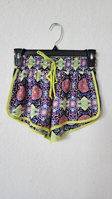 Shorts Urban Outfitters novo tamanho pequeno XS floral paisley boho camponês lounge - Imagem 1 de 3