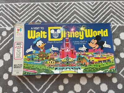 RARO A Visit To Walt Disney World Magic Kingdom Juego de Mesa 1973 Milton Bradley Foto 1 de 3