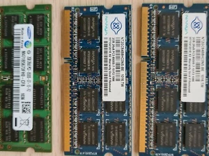 Samsung and Nanya 2rx8 2GB PC3-8500S Laptop Memory - Picture 1 of 1