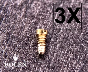 3X ROLEX 1120 1130 Original tornillo oro gold screew vite in oro 3WC - Picture 1 of 2