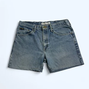 LEE Vintage Premium Quality Light Blue Denim Shorts W34" Regular Fit - Picture 1 of 9