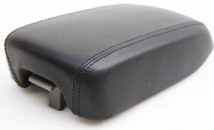 Fits 09-10 Kia Optima Real Leather Center Console Lid Armrest Cover Black - Imagen 1 de 6