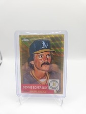 2022 Topps Chrome Platinum Anniversary Dennis Eckersley Gold Wave 44/50 PWE