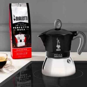 Moka Bialetti Induction Premium - Nero - 4 Tazze - Adatta ad Induzione - Imagen 1 de 3