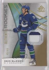 2019-20 SP Game Used Gold Spectrum Premium Materials /65 Zack MacEwen Rookie RC