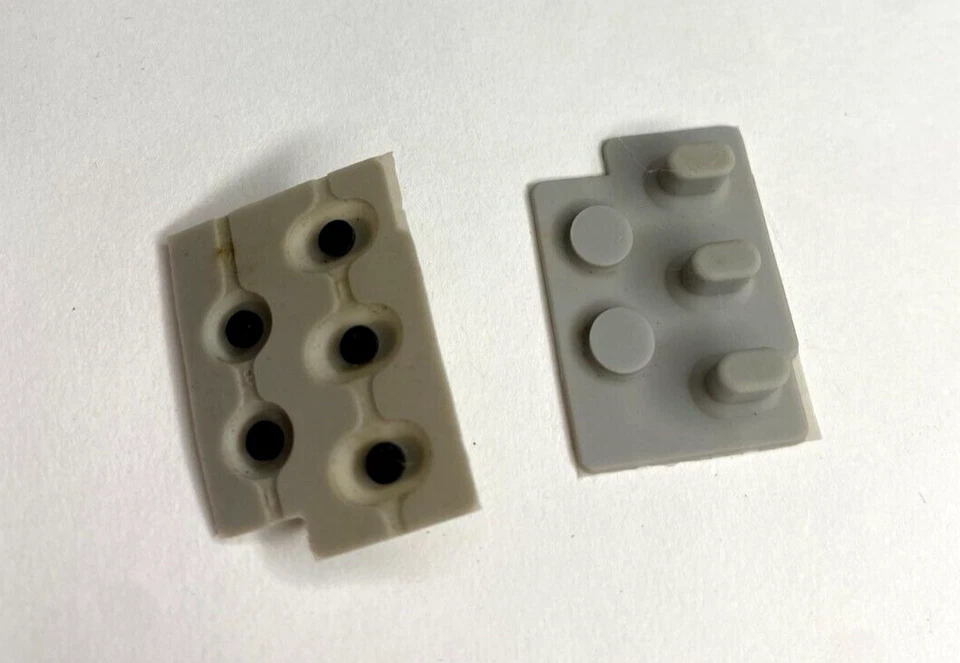 Nintendo Game & Watch Original Spare Part : Game A B Alarm ACL Grey Button - Image 1 of 1