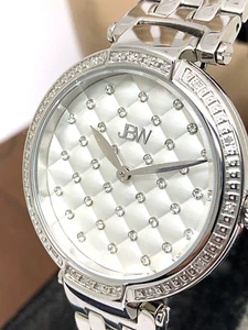JBW Women's Watch J6356C Gala Diamond Quartz Silver Dial Stainless Steel 34mm - Picture 1 of 13
