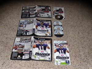 Madden 2002, NFL 2K3 & Madden 2005 Nintendo Gamecube Games