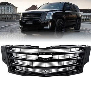 Black Grille For 2015 2016 2017 2018 2019 2020 Cadillac Escalade Sport - Picture 1 of 12