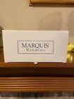 Marquis by Waterford Clear and Gold Cut Etched Glass Large Ornament NIB STUNNING