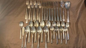 Wm A Rogers Oneida Ltd A1 Plus Silverplate Flatware Meadowbrook Heather Lot - Picture 1 of 11