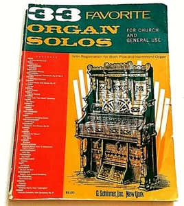 33 solos de órgano favoritos, para iglesia y uso general Reg. para pipa y hammond - Imagen 1 de 6