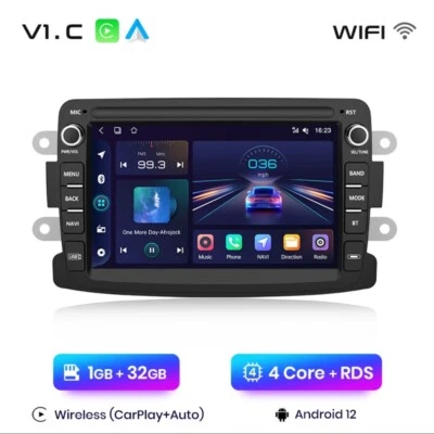 Autoradio Dacia Duster/Sandero Renault Captur/Logan 2 1G+32GB CarPlay Wireless. - Immagine 1 di 4