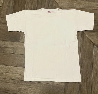 Vintage 40s 50s Ribbed All Cotton T Shirt Men’s Medium Very Nice - Image 1 of 4