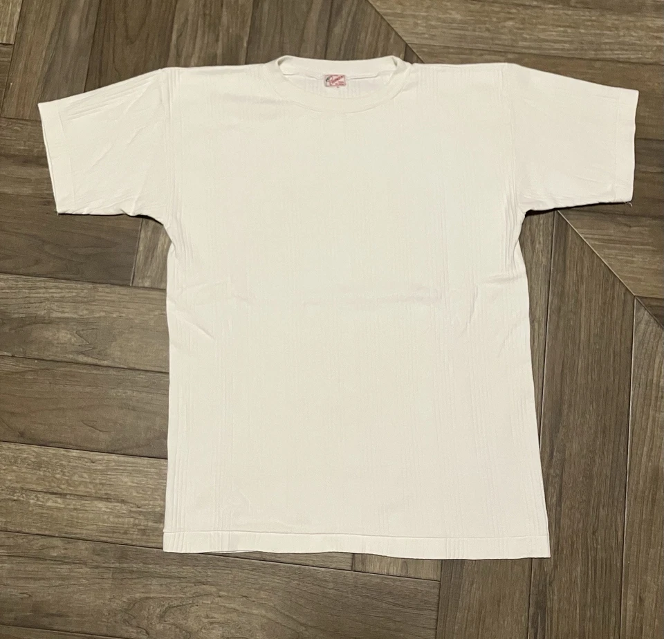 Camiseta vintage años 40 50 acanalada todo algodón para hombre mediana muy bonita Foto 1 de 4
