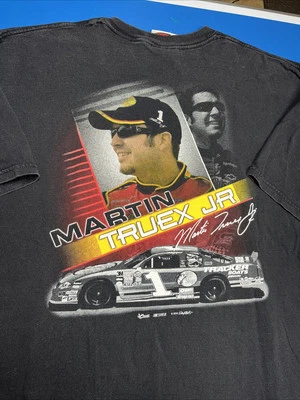 VTG Y2K NASCAR Martin Truex Jr. Bass Pro Shops T-Shirt Men Size XXL - Image 1 of 4
