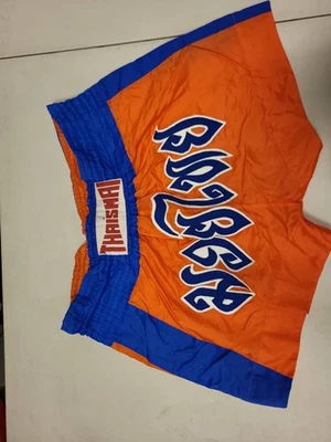 Pantalones Cortos de Boxeo THAISMAI Muay Thai XL Naranja Azul Baúles de Lucha Kickboxing MMA Foto 1 de 4