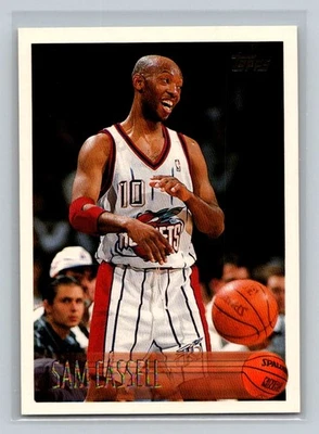 1996-97 Topps #82 Sam Cassell Houston Rockets Basketball Card - Image 1 of 2