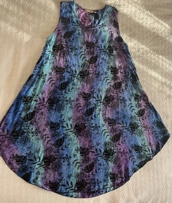 Vestido Hula Hula Hawaii Para Mujer Talla Única Abstracto Batik Hawaiano Tropical Floral Foto 1 de 4