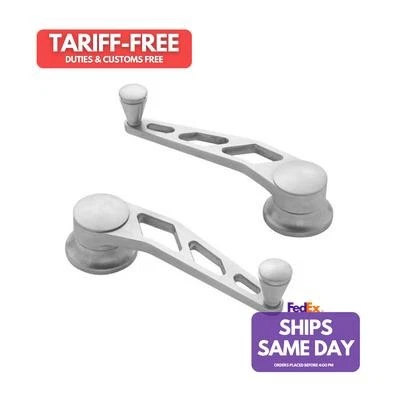 Lokar IDH-2014, 2 Pack Brushed Aluminum Fits Gm & Ford Window Crank Brushed Bill - Image 1 of 4