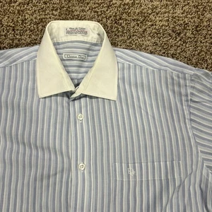Vintage Christian Dior Herren Knopfleiste Langarm Hemd 15,5/32-33 (Medium) USA - Bild 1 von 9