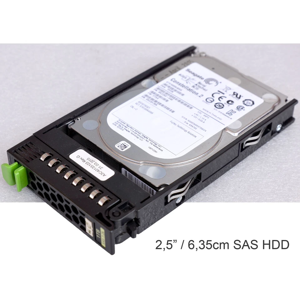 2,5" 6,35cm SAS HDD ST91000640SS A3C40152421 F. PRIMERGY RX200 RX300 BX620 M1173 - Bild 1 von 4