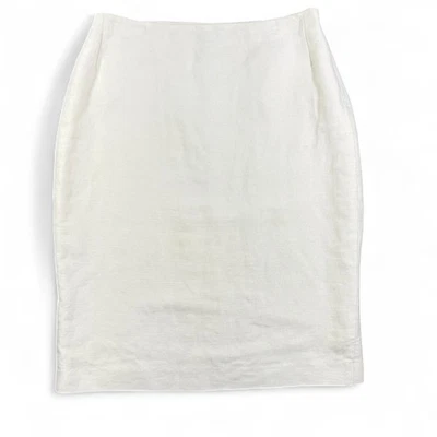 Ralph Lauren коллекции фиолетовый ярлык льняной карандаш юбка 10 винтажный кремовый классический - Изображение 1 из 4