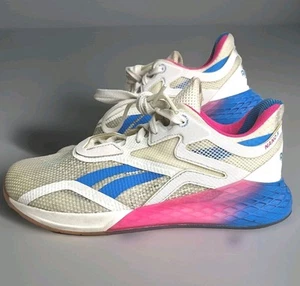 Reebok Nano X Blanco Orgulloso Rosa Azul Mujer Talla 7.5 - Imagen 1 de 12