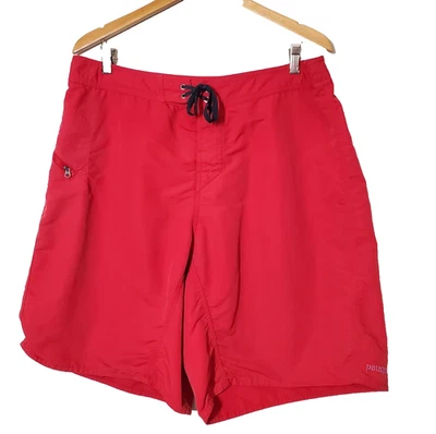 Patagonia Swim Trunks Mens 38 Red Board Shorts Pocket Surfing Swimwear - Image 1 of 4