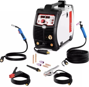 Welbach 4in1 KOMBI Schweißgerät - MIG/MAG WIG E-Hand MMA FCAW IGBT Digital 200 A - Bild 1 von 2