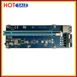 PCI-Express Riser-Karte 1 X 16 USB 3.0 SATA 15 Pin auf 4Pin für BTC Miner - Afbeelding 1 van 8