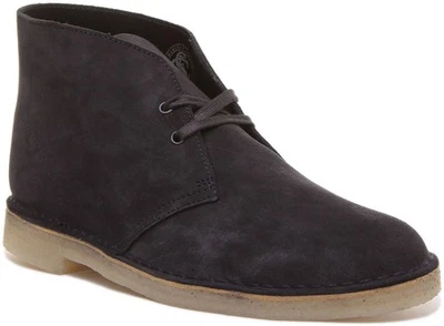 Botas Desert Clarks Originals De Suede Chukka Para Hombre En Azul Talla UK 6-12 - Imagen 1 de 4