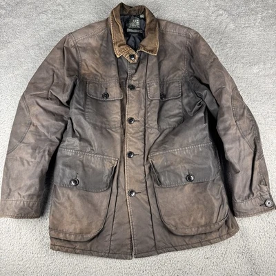 J TEAM 100% ХЛОПОК ЧЕРНЫЙ ГРАНЖ ВЫЦВЕТШИЙ БОЛОТО КУРТКА БРИТАНСКИЙ MILLERAIN РАЗМЕР M - Изображение 1 из 4