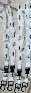 CORONA LANYARD BOTTLE OPENER CARABINER SET OF (4) PARTY FUN - Picture 1 of 2