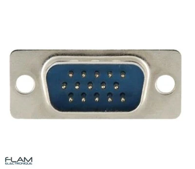 GENERIQUE Connecteur à souder HD15 VGA male / VGA 15 pins plug male connector to solder