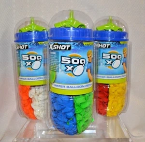 RECARGA GLOBO DE AGUA U PICK ZURU X-SHOT 500 UNIDADES Colores Azul VERDE Rojo Amarillo - Imagen 1 de 7